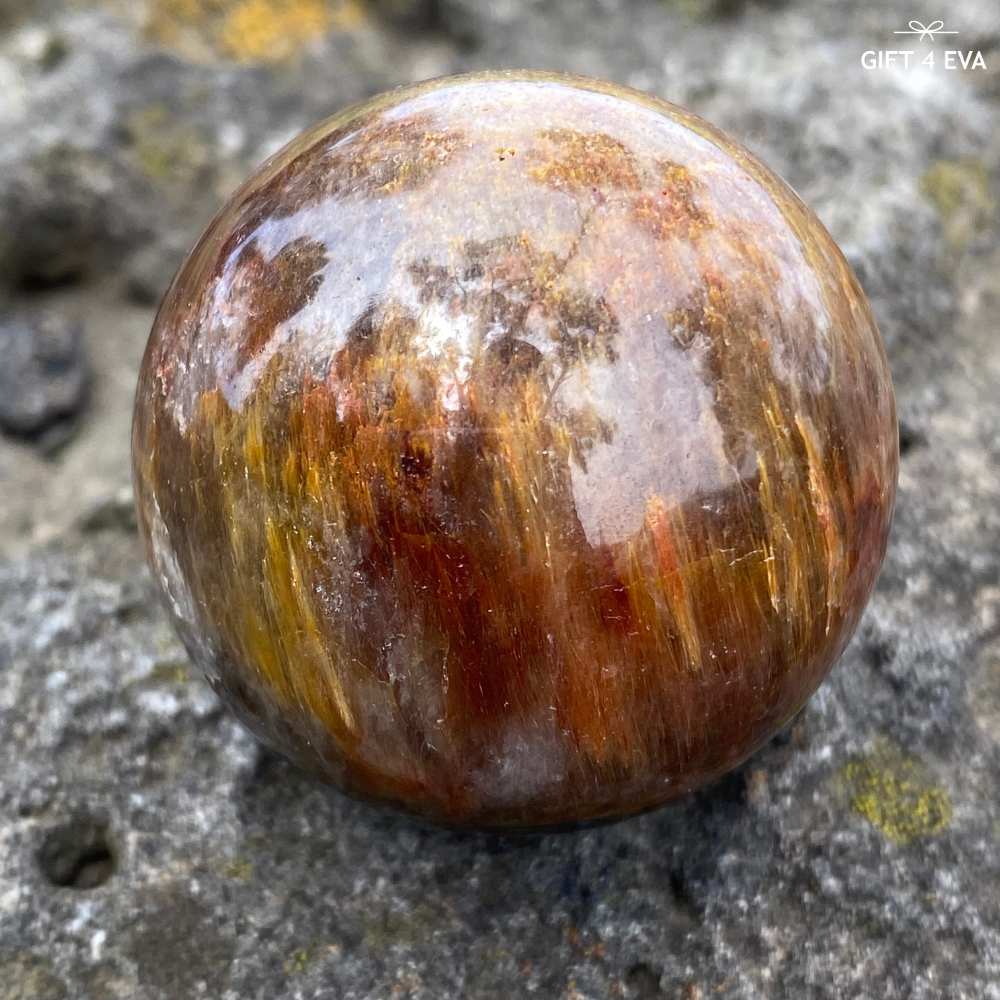 Full Amphibole Garden Quartz Sphere 41MM