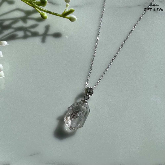 Herkimer Diamond 925 Silver Pendant Necklace