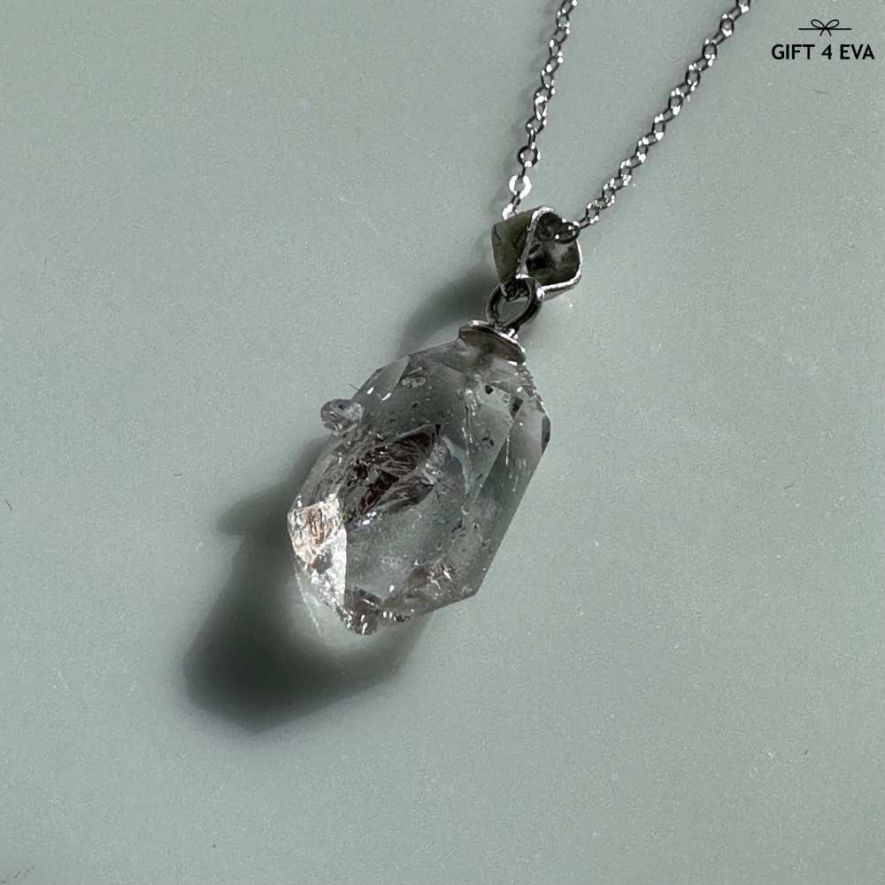 Herkimer Diamond 925 Silver Pendant Necklace