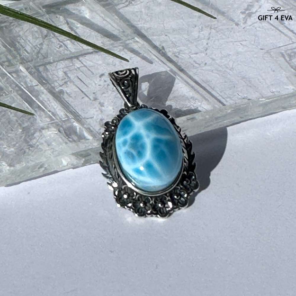 Audrey Larimar 925 Silver Pendant