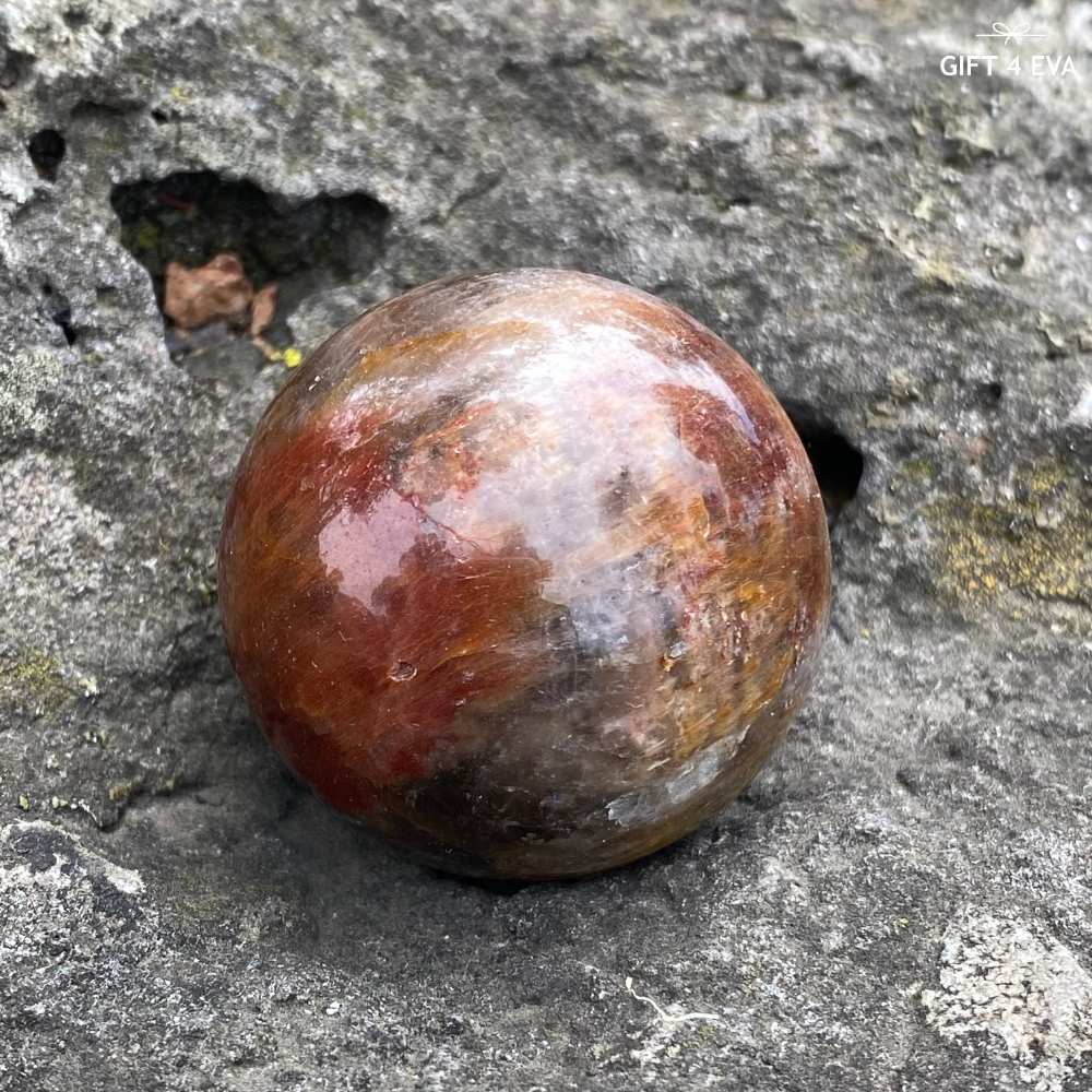 Full Amphibole Garden Quartz Sphere 41MM