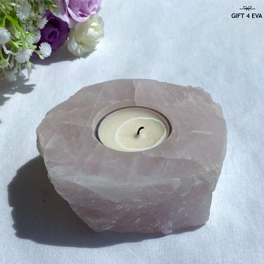 Rose Quartz Tealight Candle Holder 464G