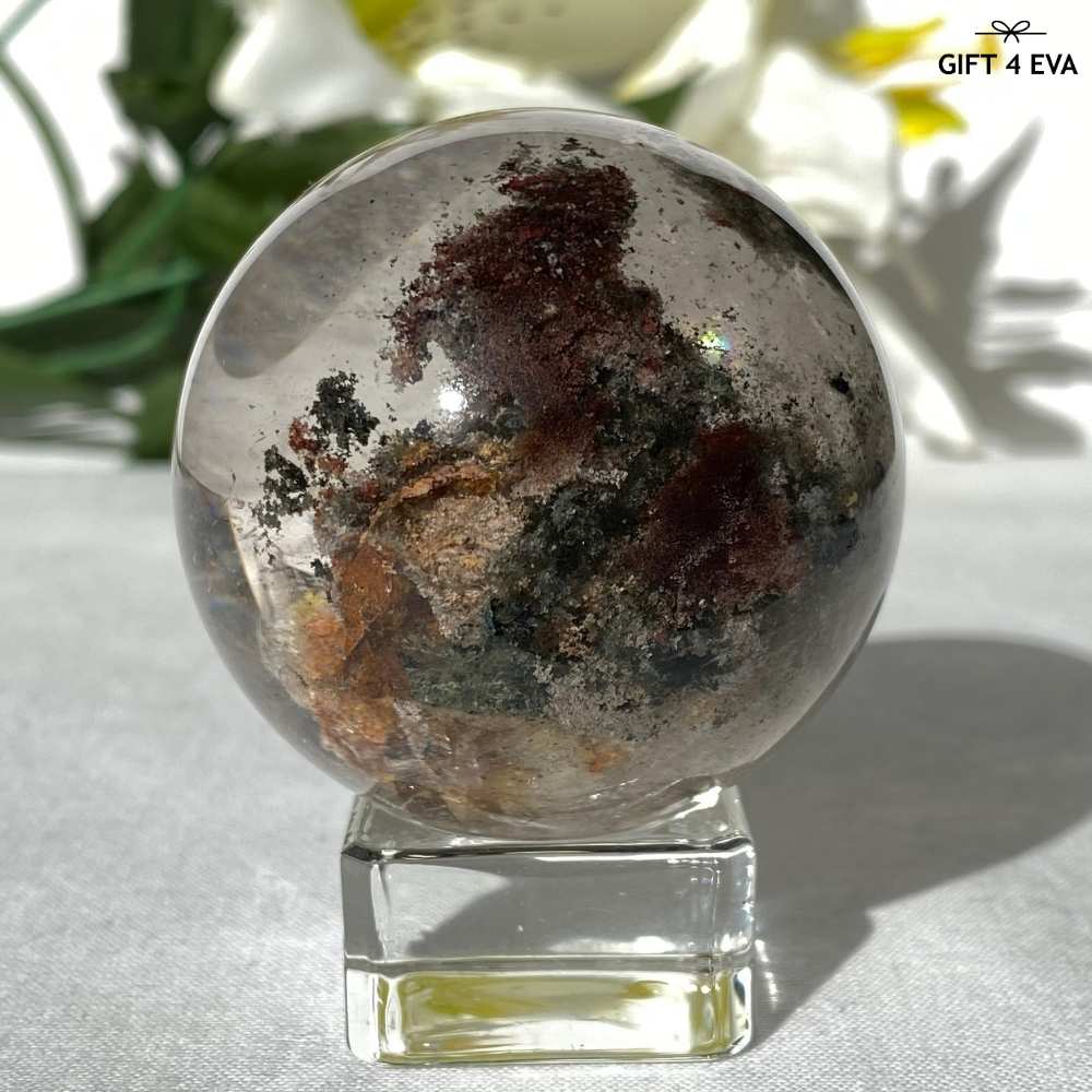 Rare Quartz in Quartz Garden Quartz Sphere