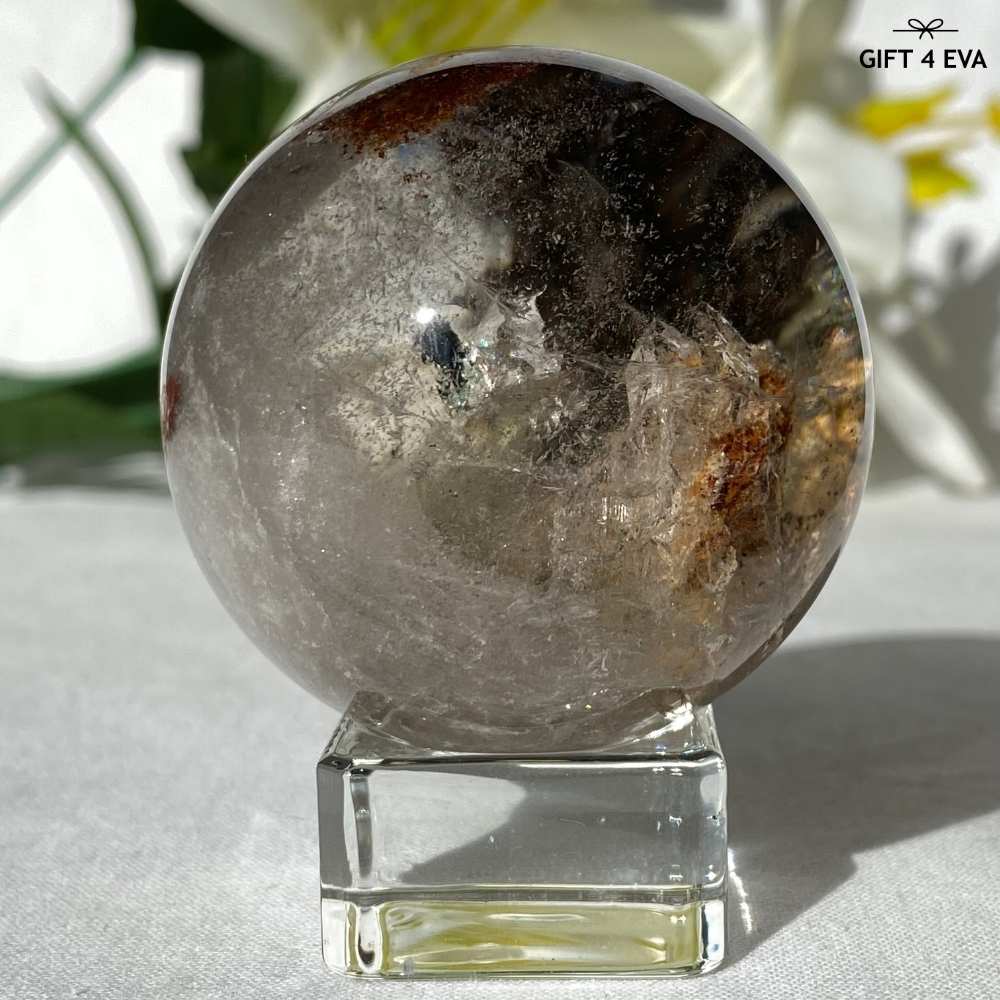 Rare Quartz in Quartz Garden Quartz Sphere