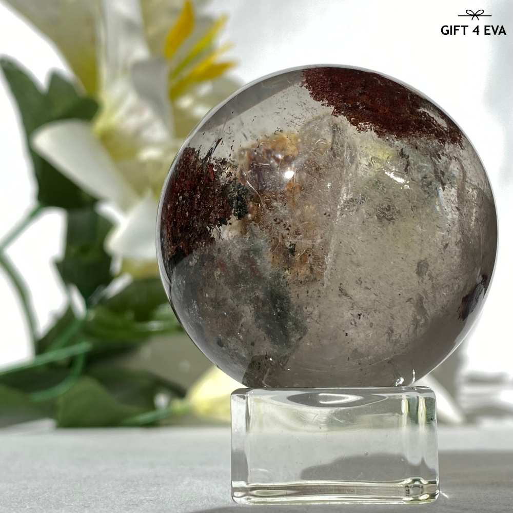 Rare Quartz in Quartz Garden Quartz Sphere