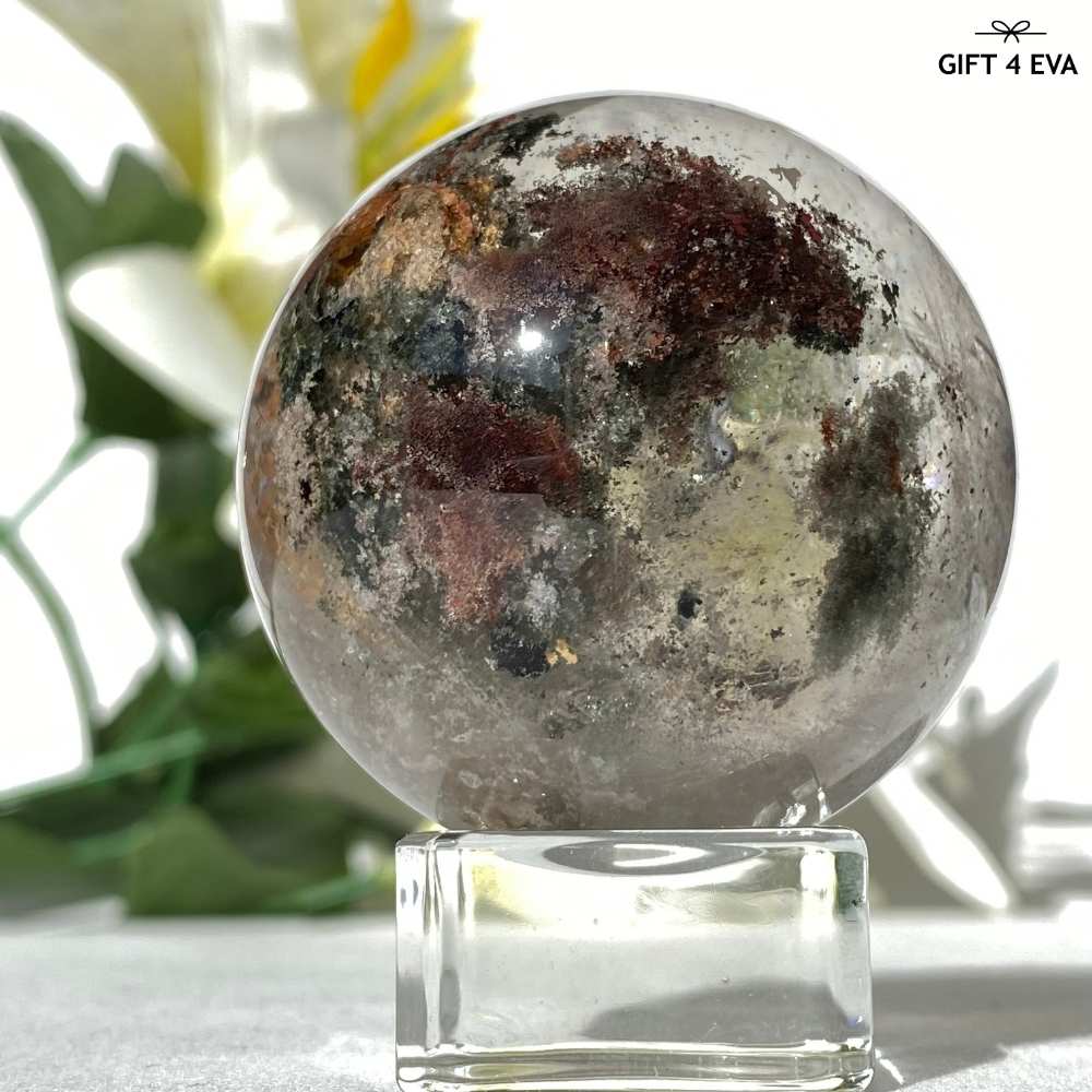 Rare Quartz in Quartz Garden Quartz Sphere