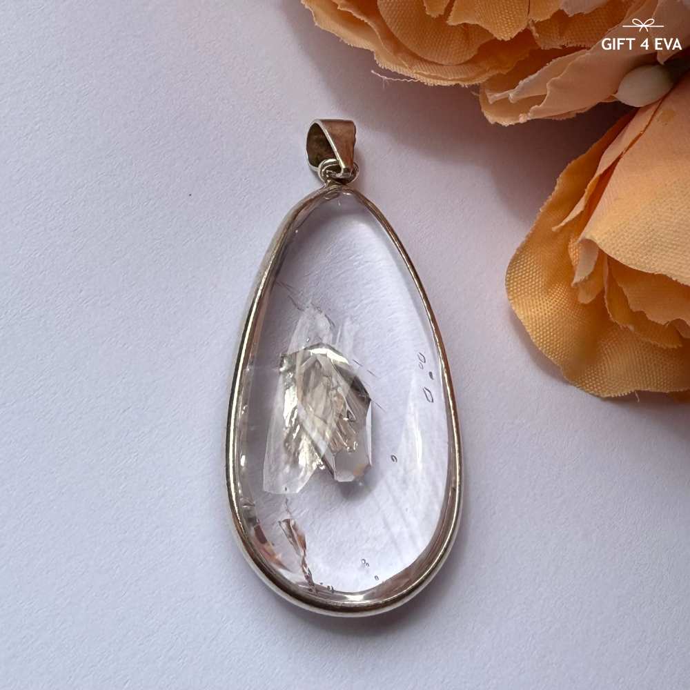 Drew Manifestation Quartz 925 Silver Pendant