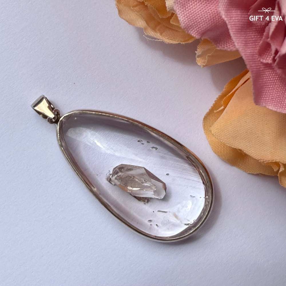 Drew Manifestation Quartz 925 Silver Pendant