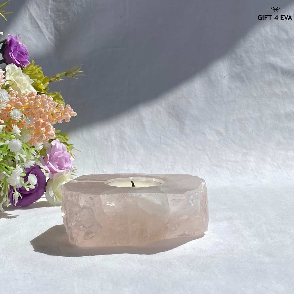 Rose Quartz Tealight Candle Holder 515G