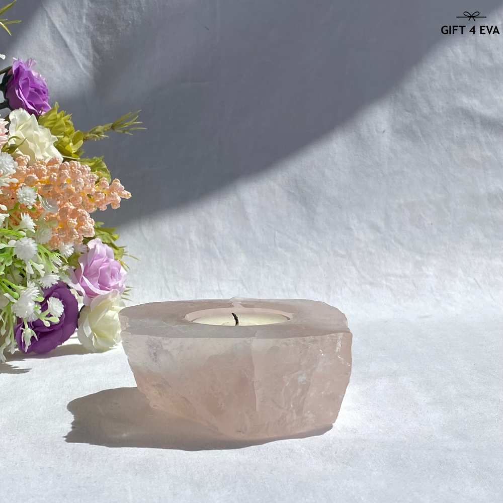 Rose Quartz Tealight Candle Holder 515G