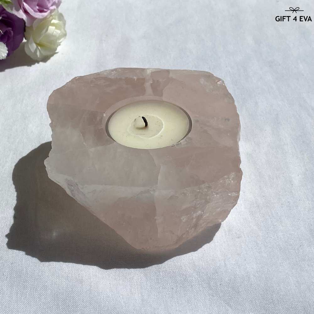 Rose Quartz Tealight Candle Holder 515G