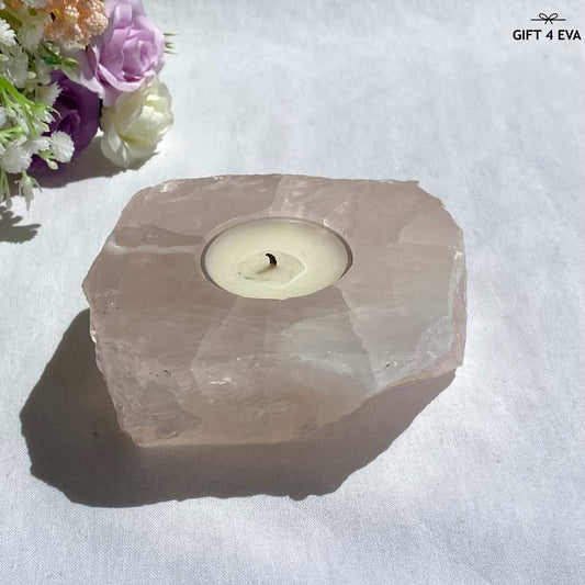 Rose Quartz Tealight Candle Holder 515G