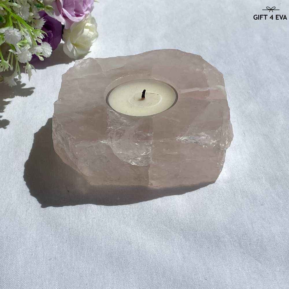 Rose Quartz Tealight Candle Holder 515G