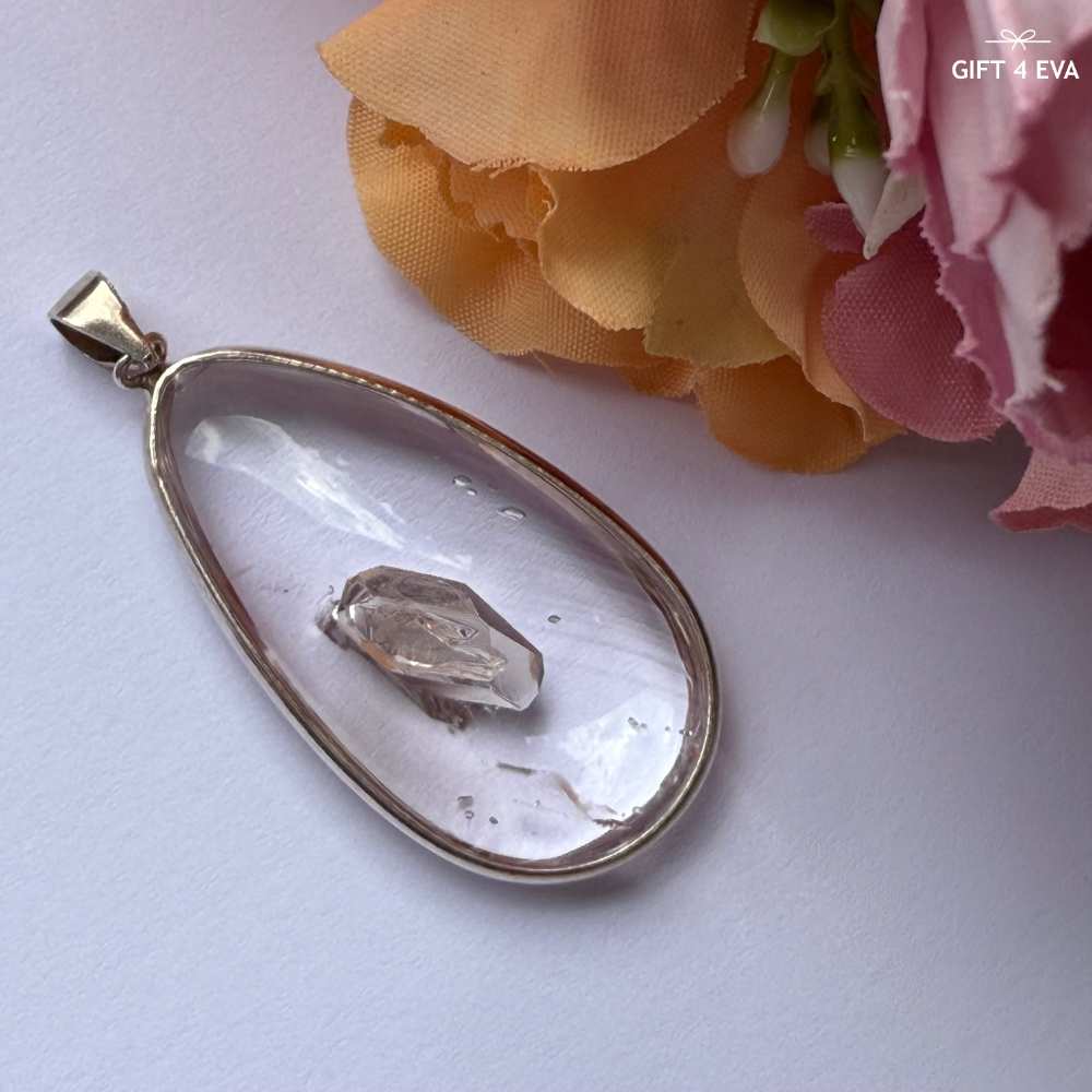 Drew Manifestation Quartz 925 Silver Pendant