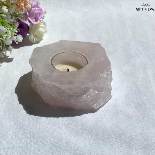 Rose Quartz Tealight Candle Holder 421G