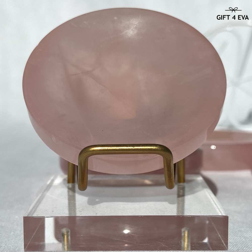 Rose Quartz Trinket Dish 55MM