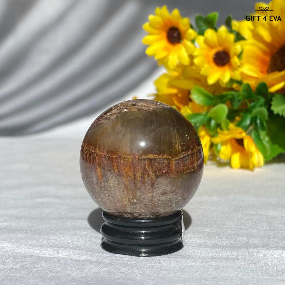 Full Amphibole Garden Quartz Sphere 40MM