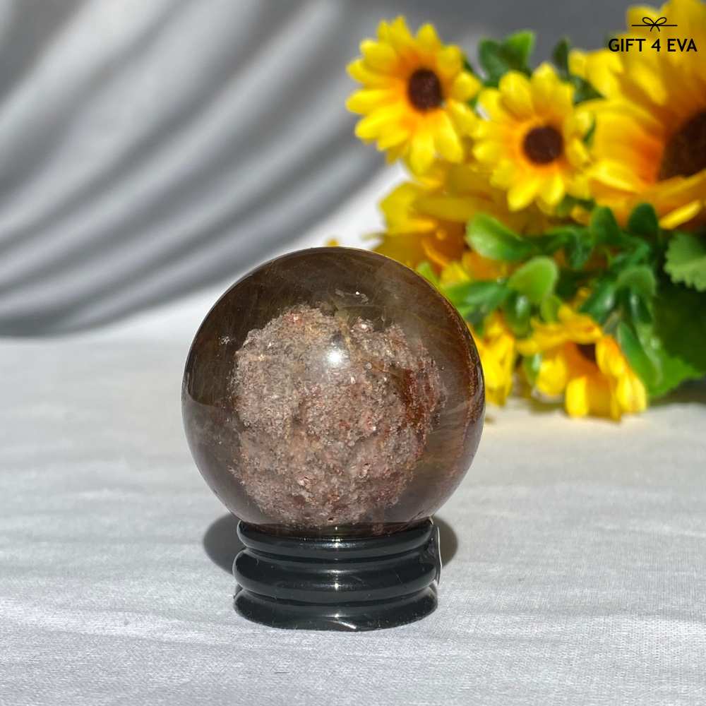 Full Amphibole Garden Quartz Sphere 40MM