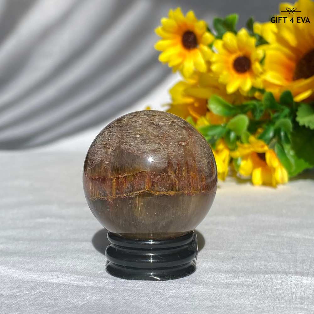 Full Amphibole Garden Quartz Sphere 40MM