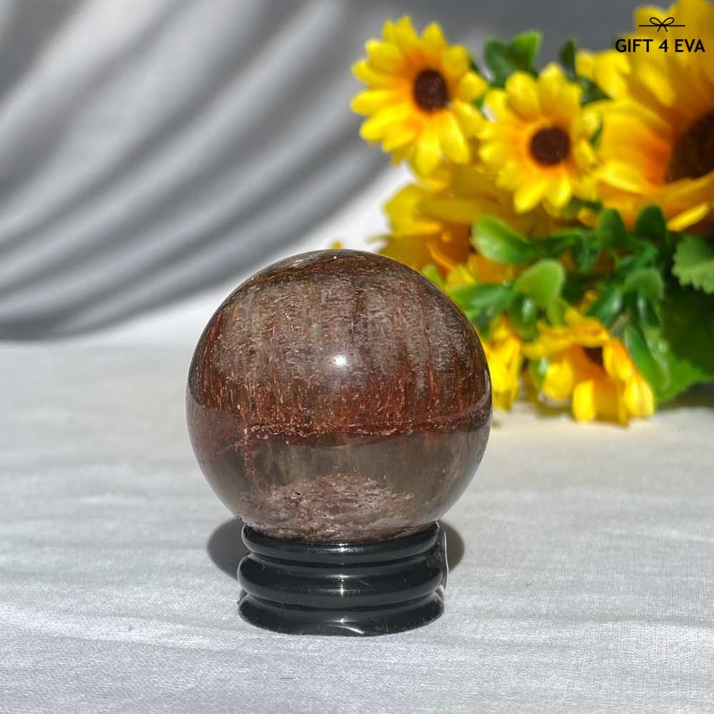 Full Amphibole Garden Quartz Sphere 40MM