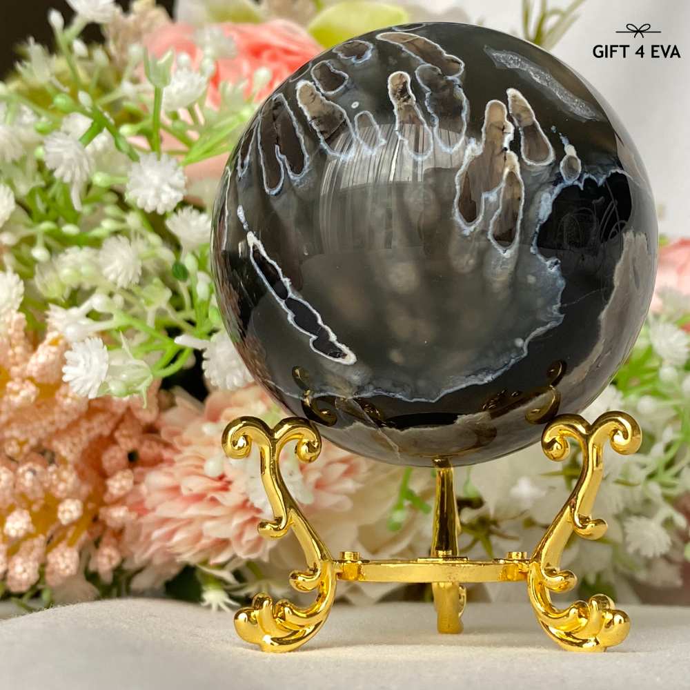 Volcanic Agate Sphere 62MM