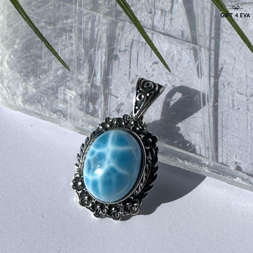 Audrey Larimar 925 Silver Pendant