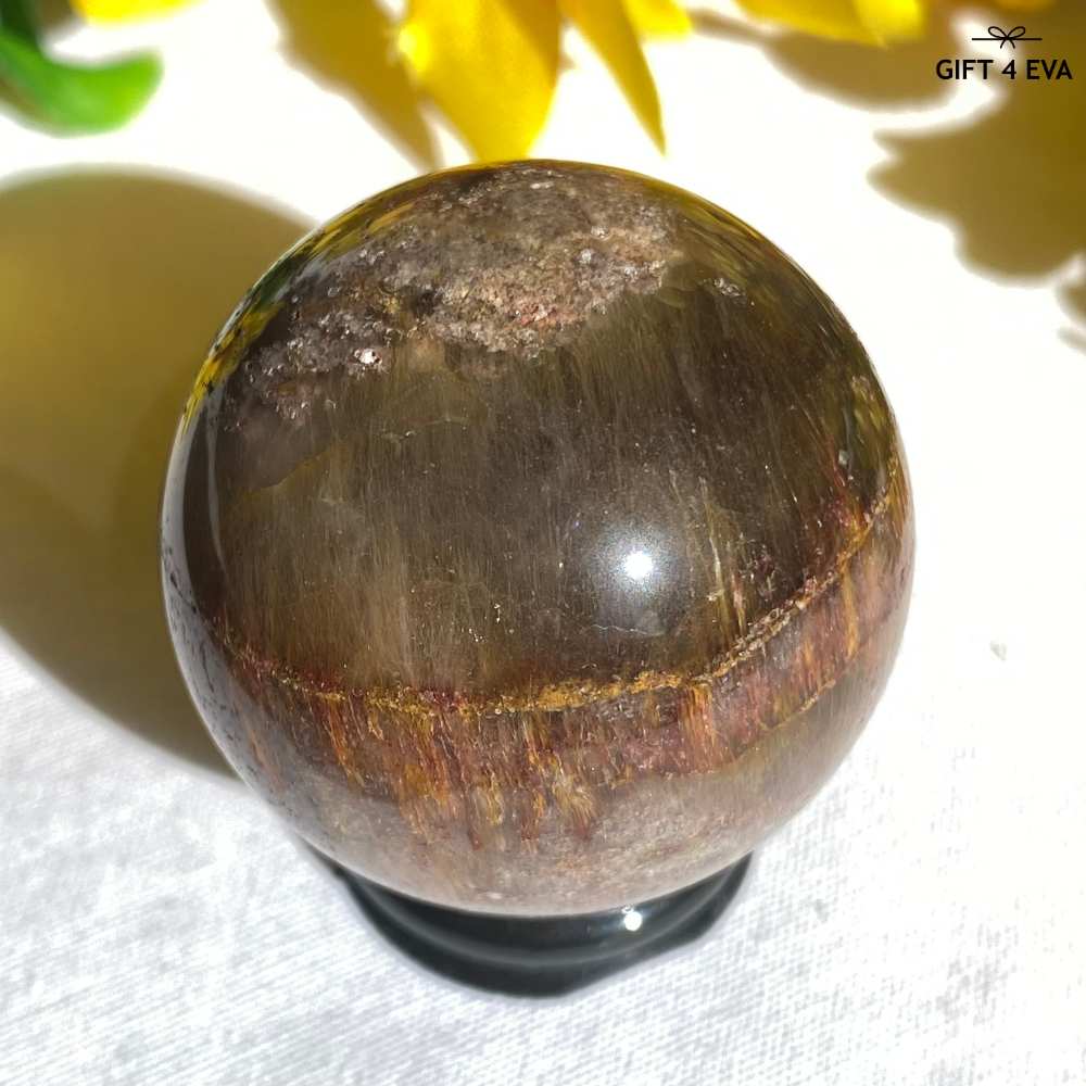 Full Amphibole Garden Quartz Sphere 40MM