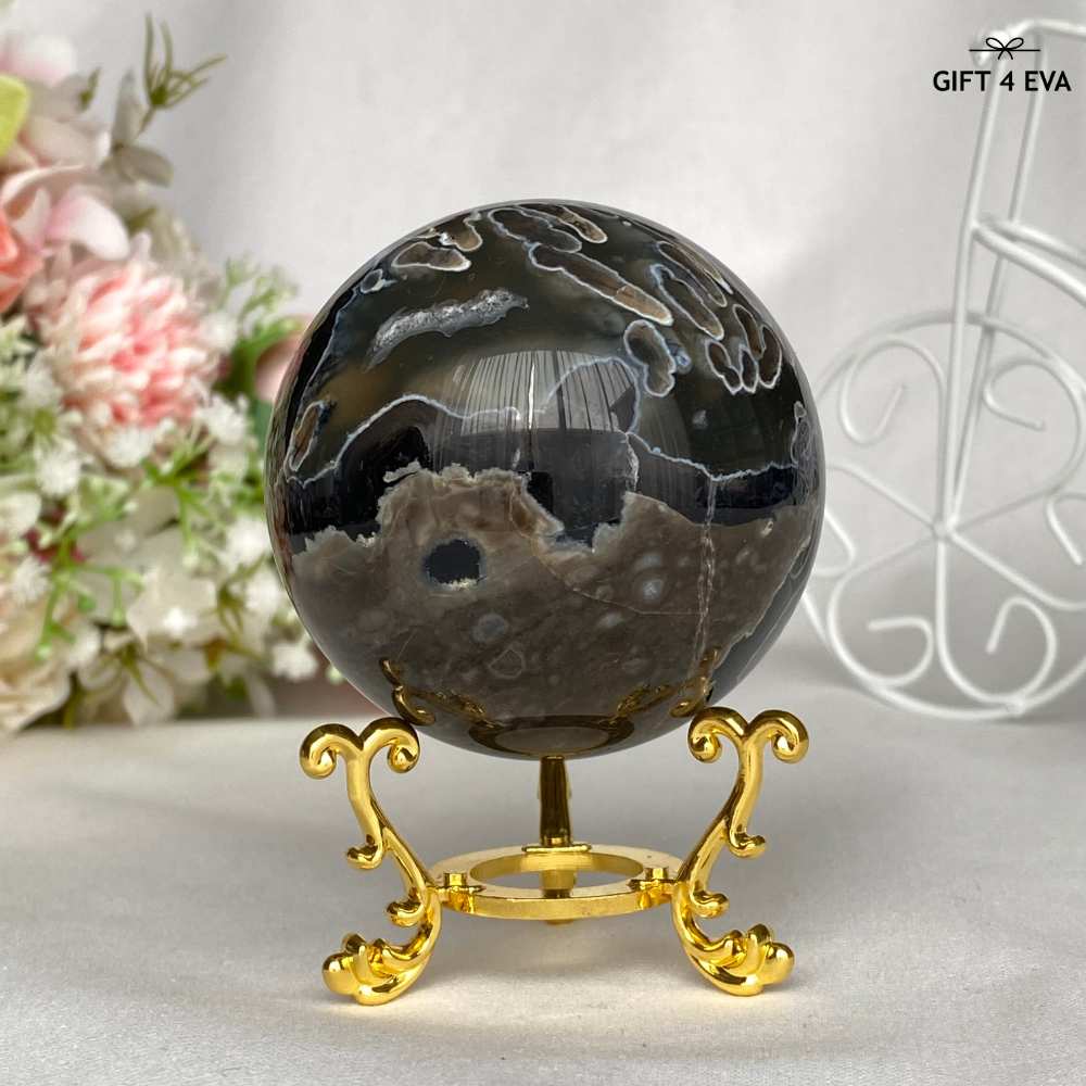 Volcanic Agate Sphere 62MM