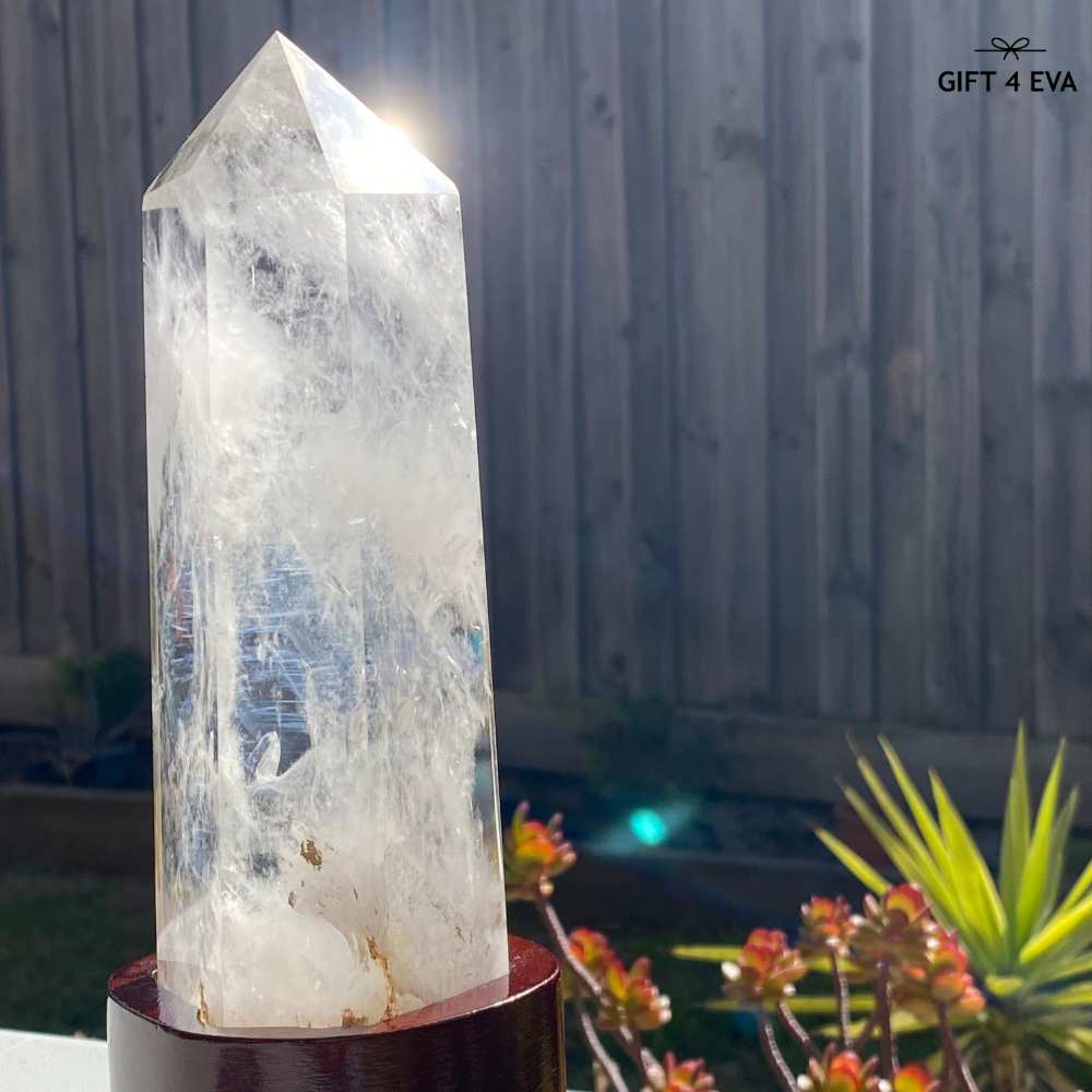 Angel Feather Quartz with Stand 1422G