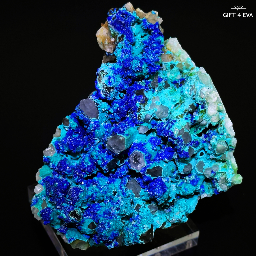 Gibbsite & Azurite Specimen