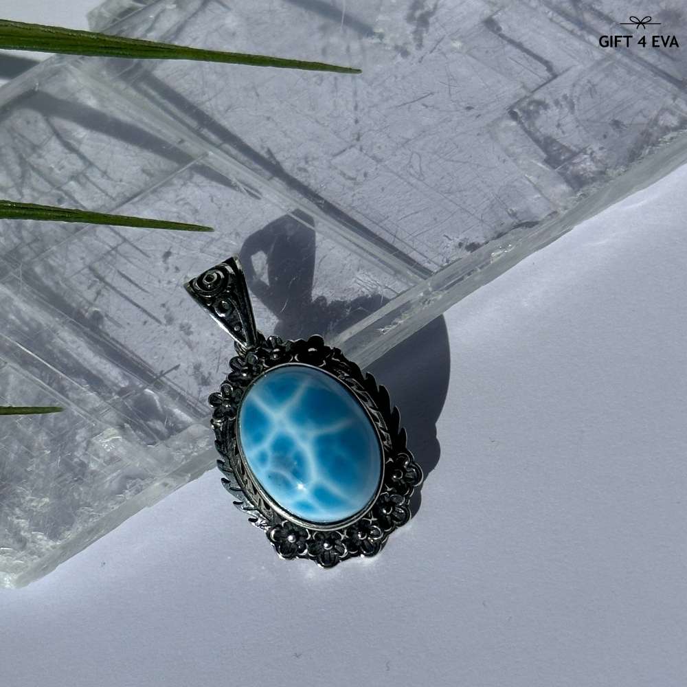 Audrey Larimar 925 Silver Pendant