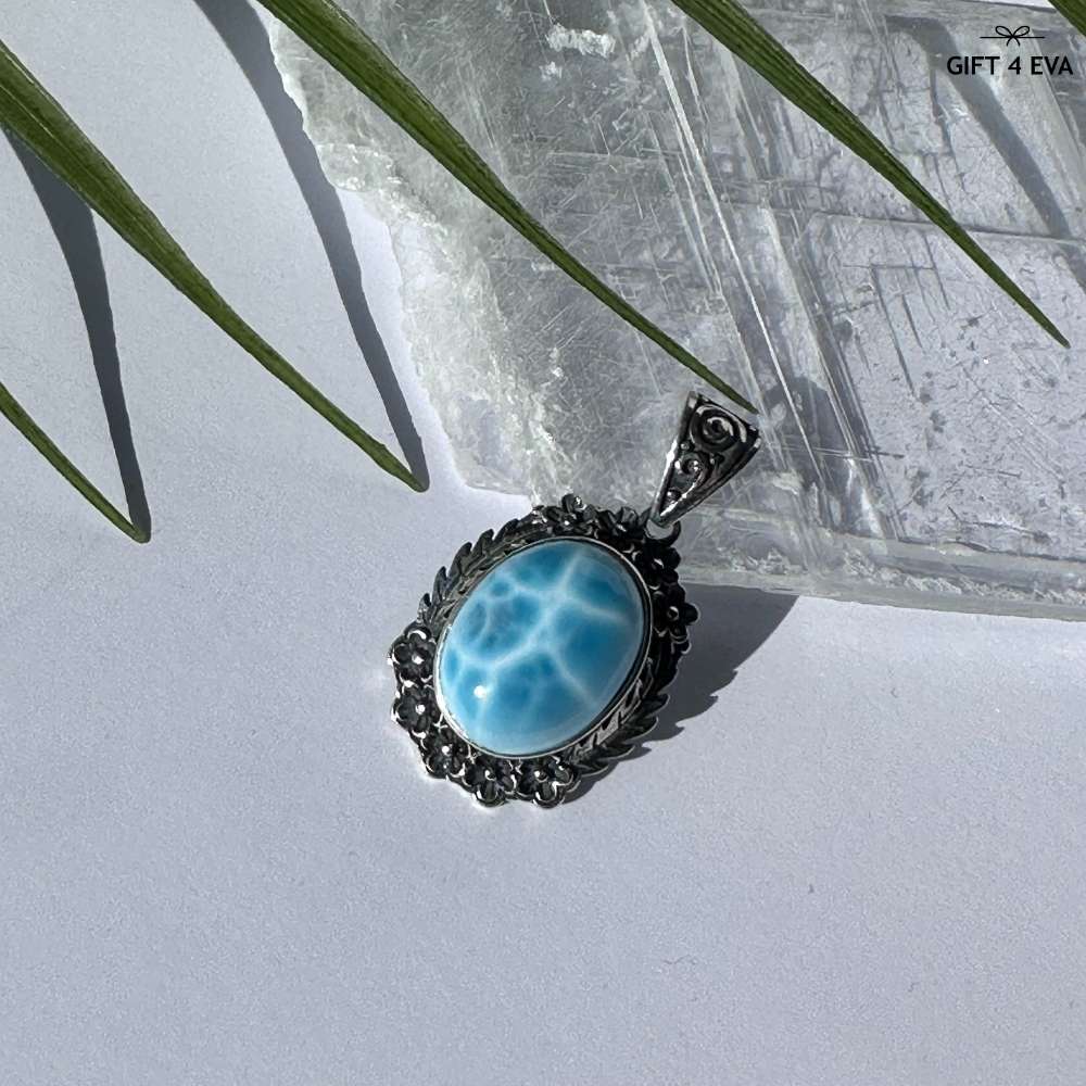 Audrey Larimar 925 Silver Pendant