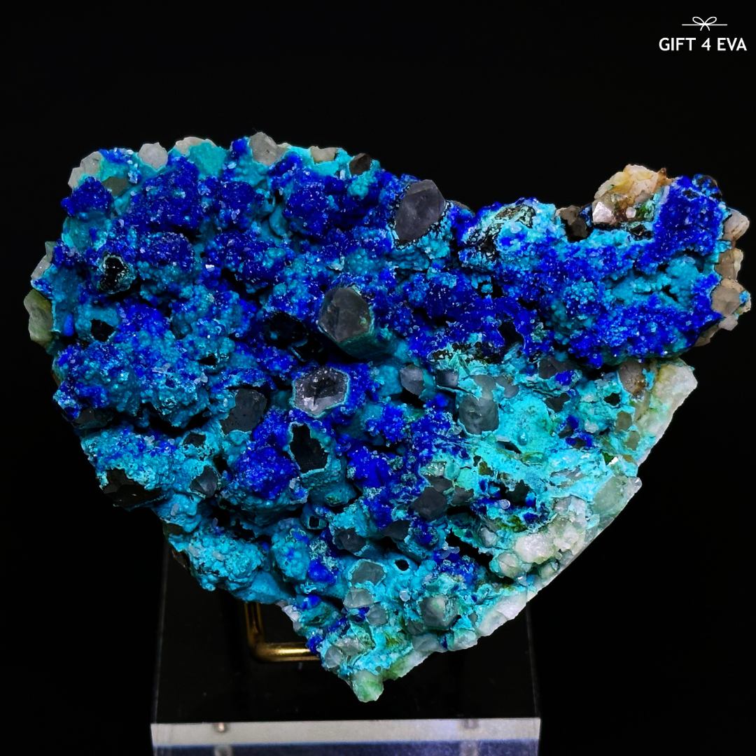 Gibbsite & Azurite Specimen