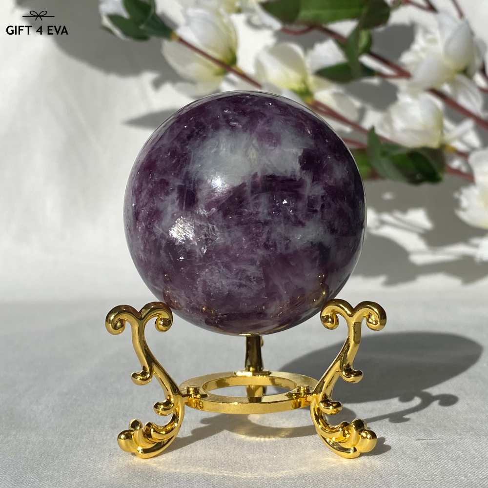 Purple Mica Lepidolite Sphere 50MM