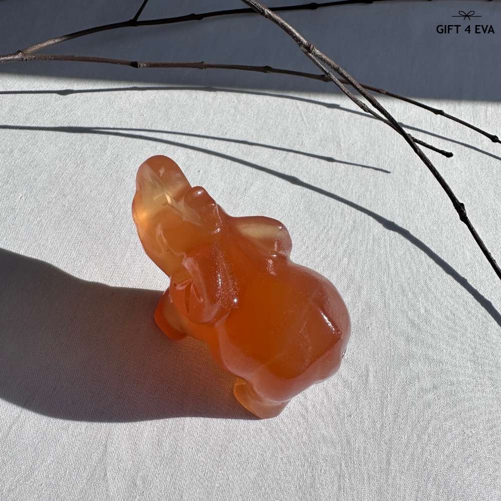 Orange Calcite Elephant