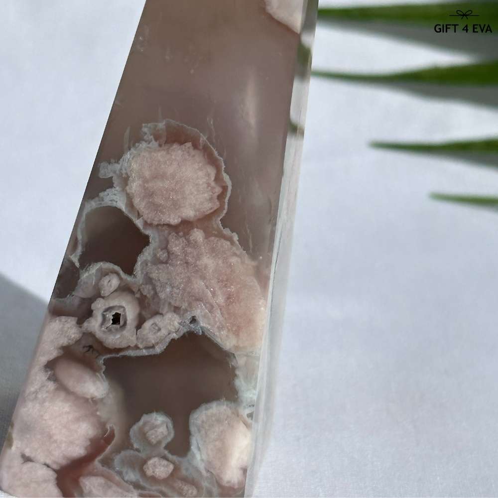 Flower Agate Obelisk