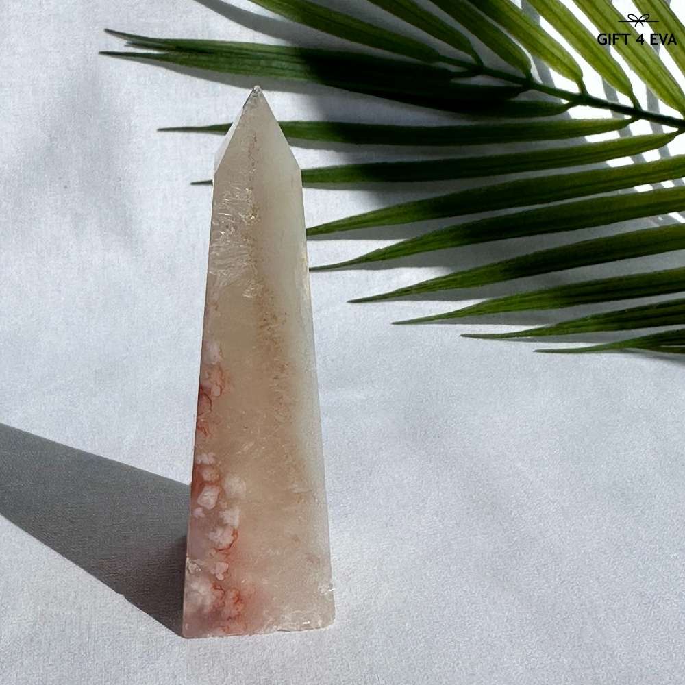 Flower Agate Obelisk