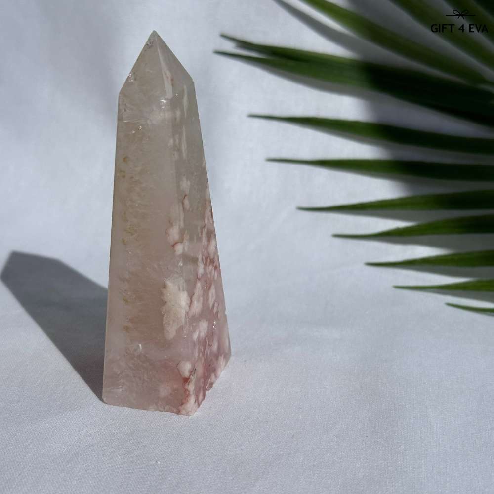 Flower Agate Obelisk