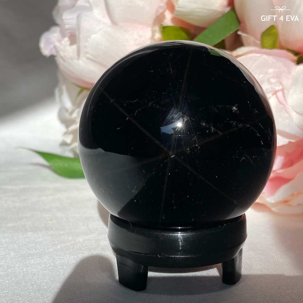 Black Rose Quartz Sphere 54MM