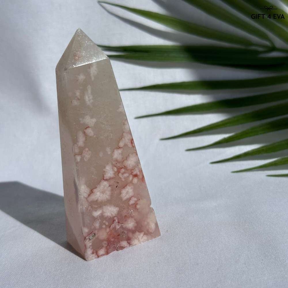 Flower Agate Obelisk