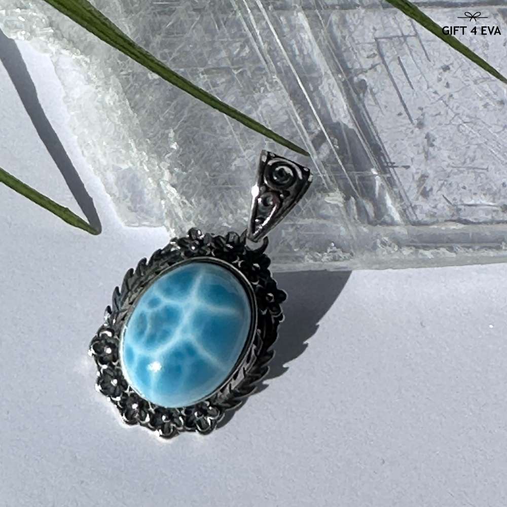 Audrey Larimar 925 Silver Pendant