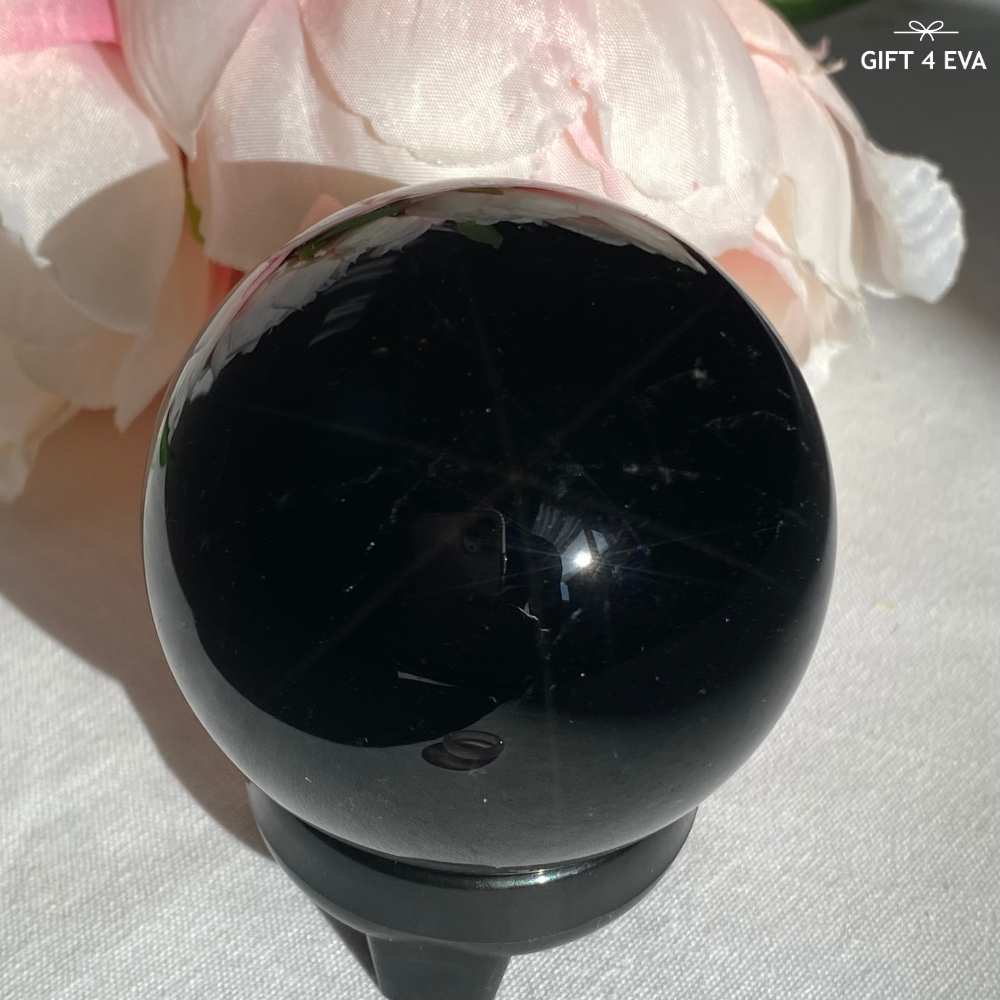 Black Rose Quartz Sphere 54MM