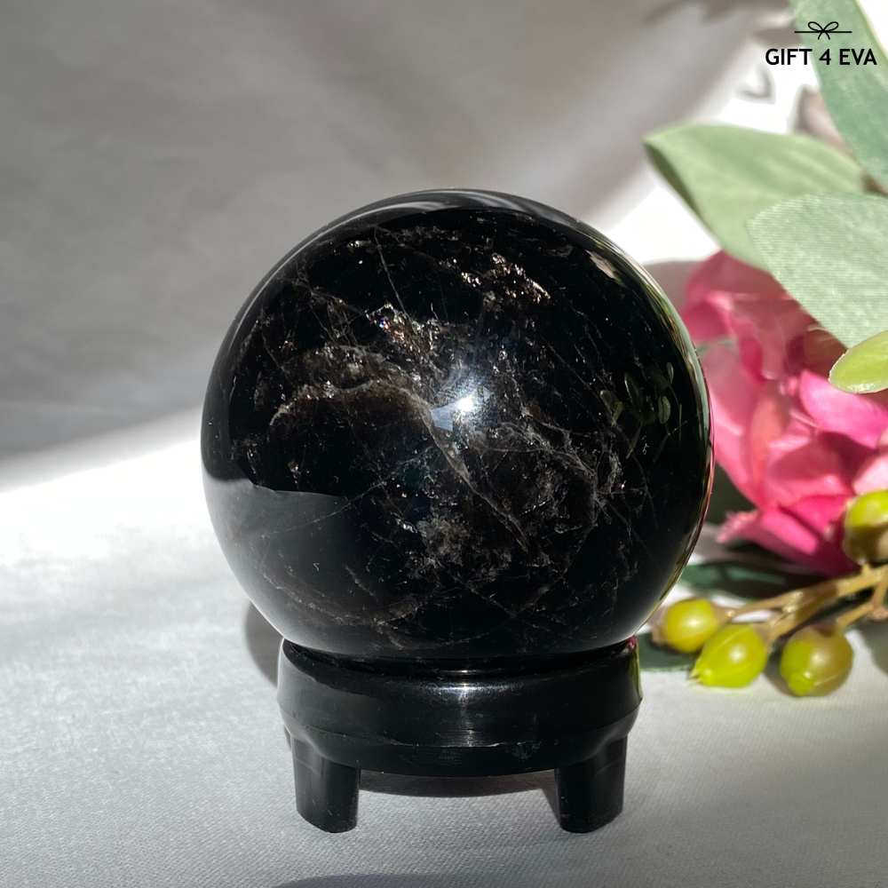 Black Rose Quartz Sphere 54MM