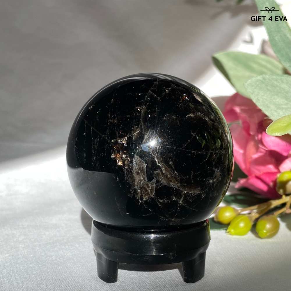 Black Rose Quartz Sphere 54MM