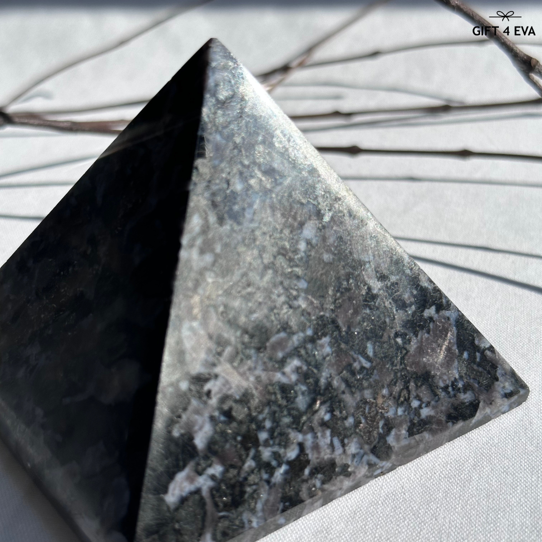 Indigo Gabbro Pyramid - Large