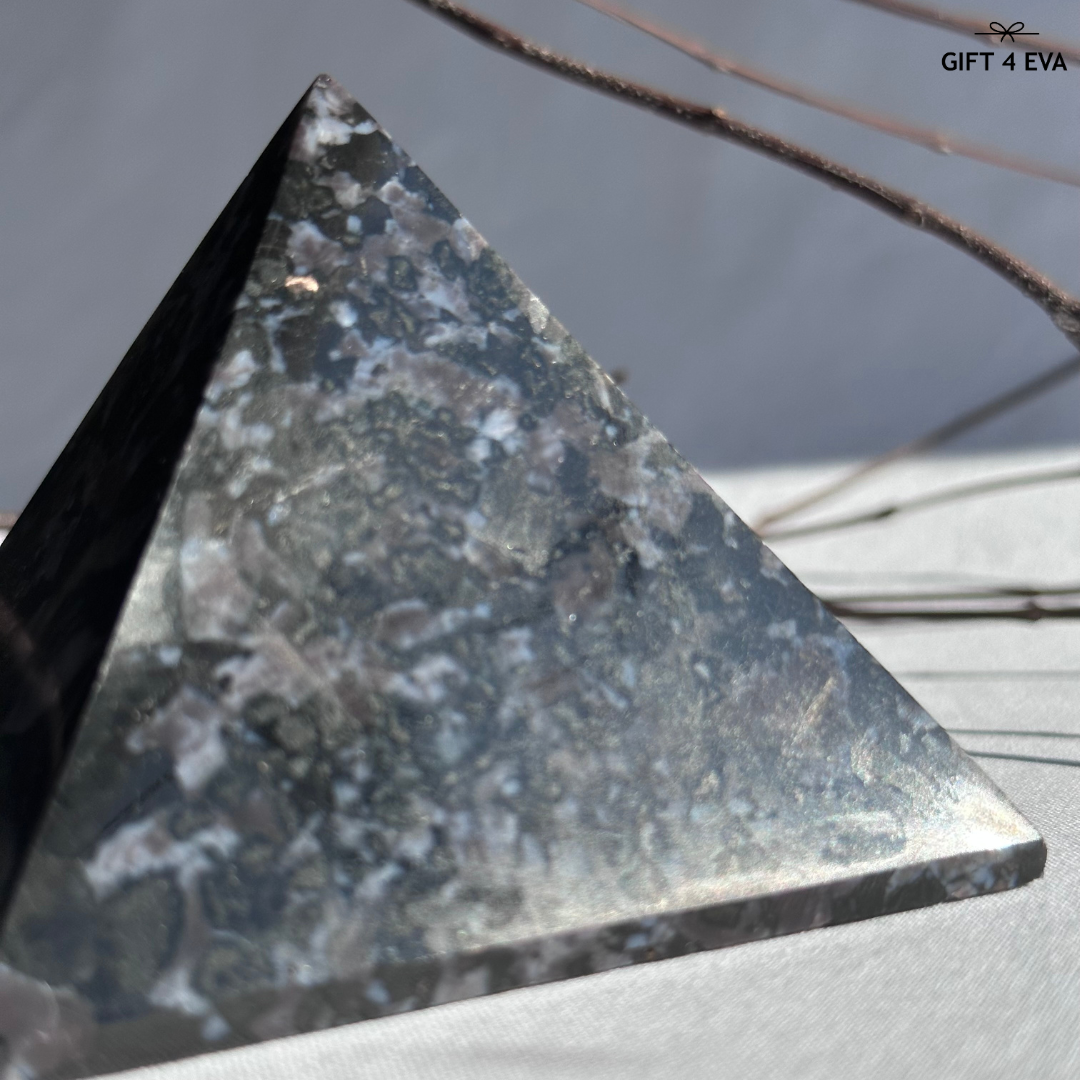 Indigo Gabbro Pyramid - Large