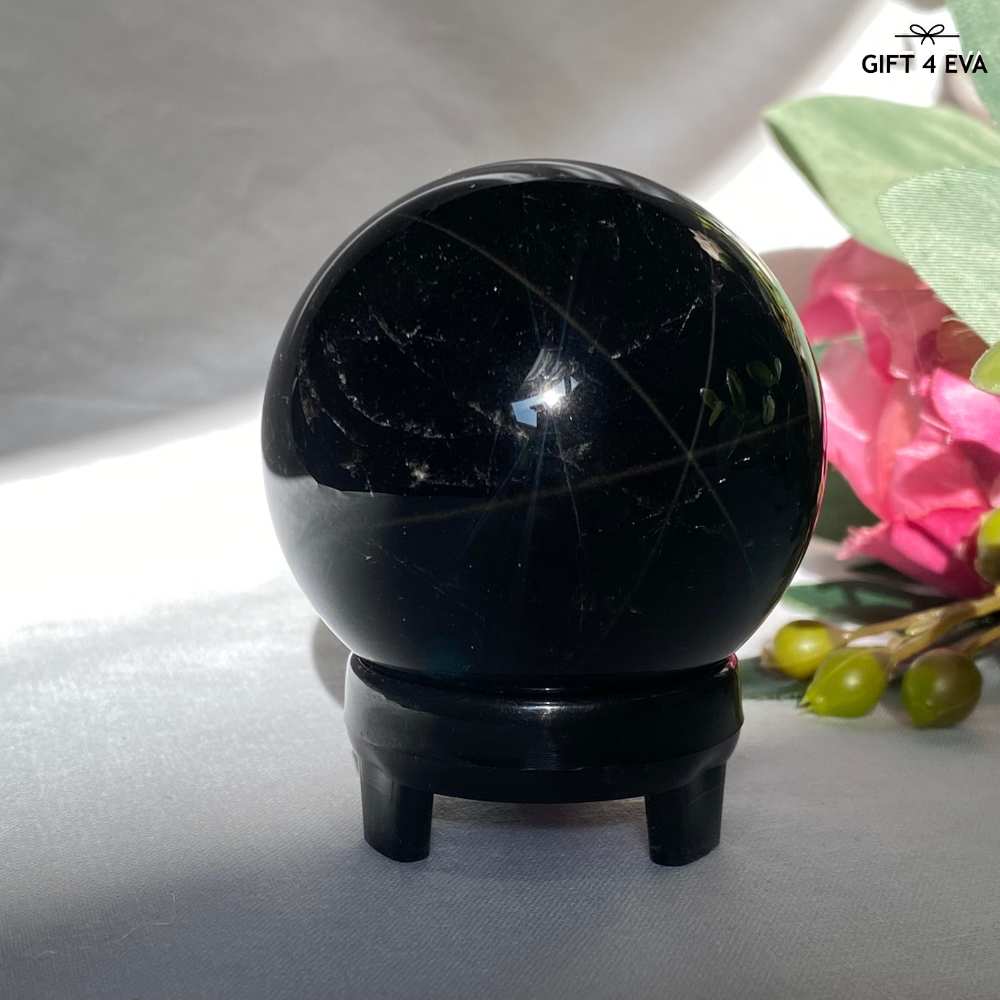 Black Rose Quartz Sphere 54MM