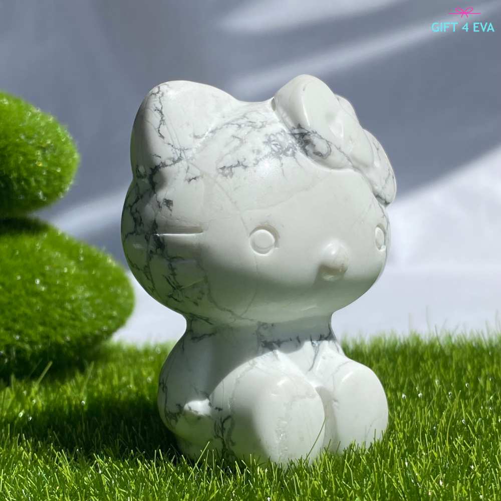 Howlite Hello Kitty