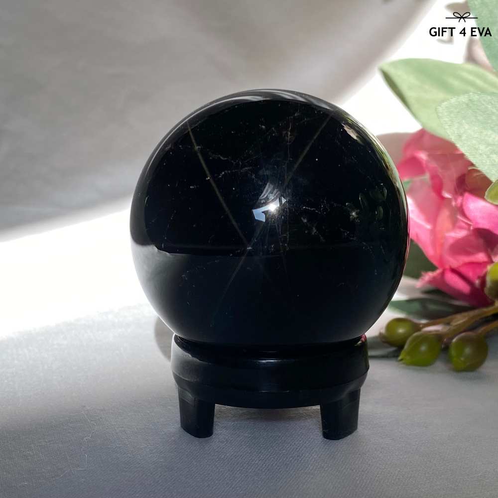 Black Rose Quartz Sphere 54MM