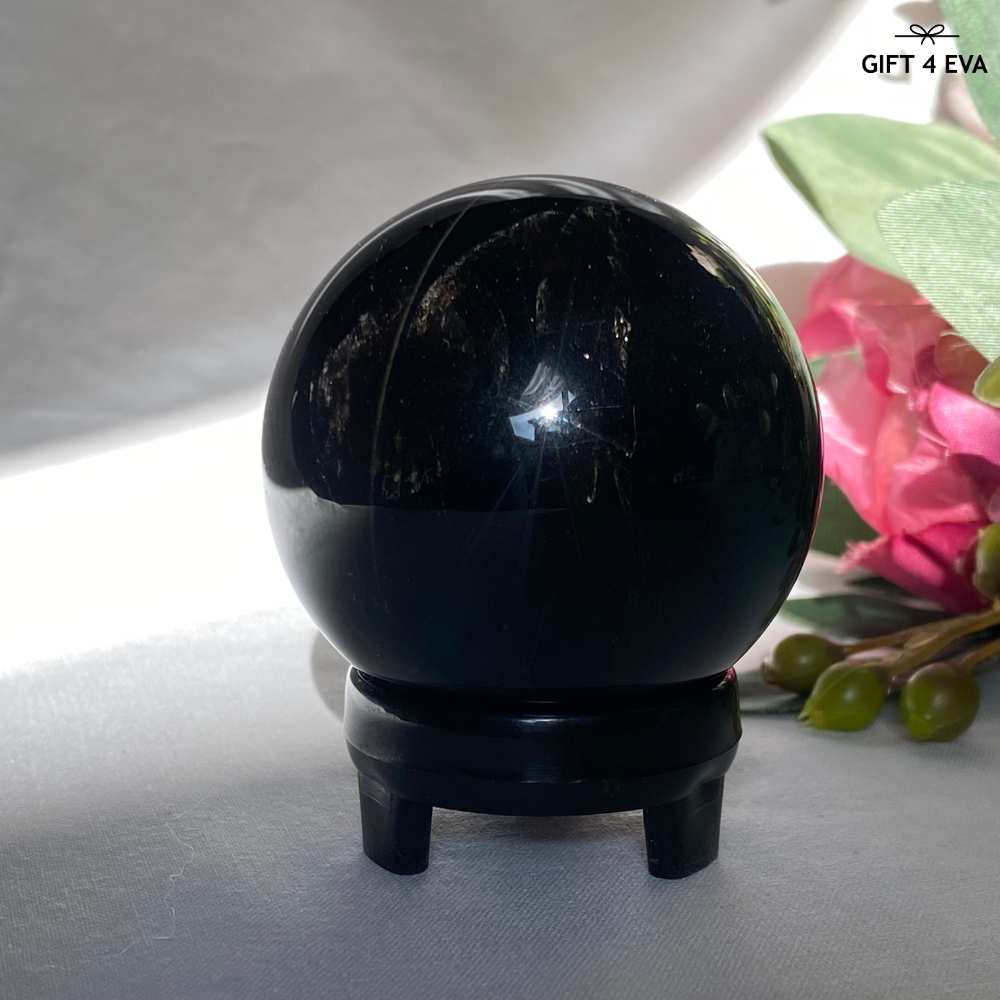 Black Rose Quartz Sphere 54MM